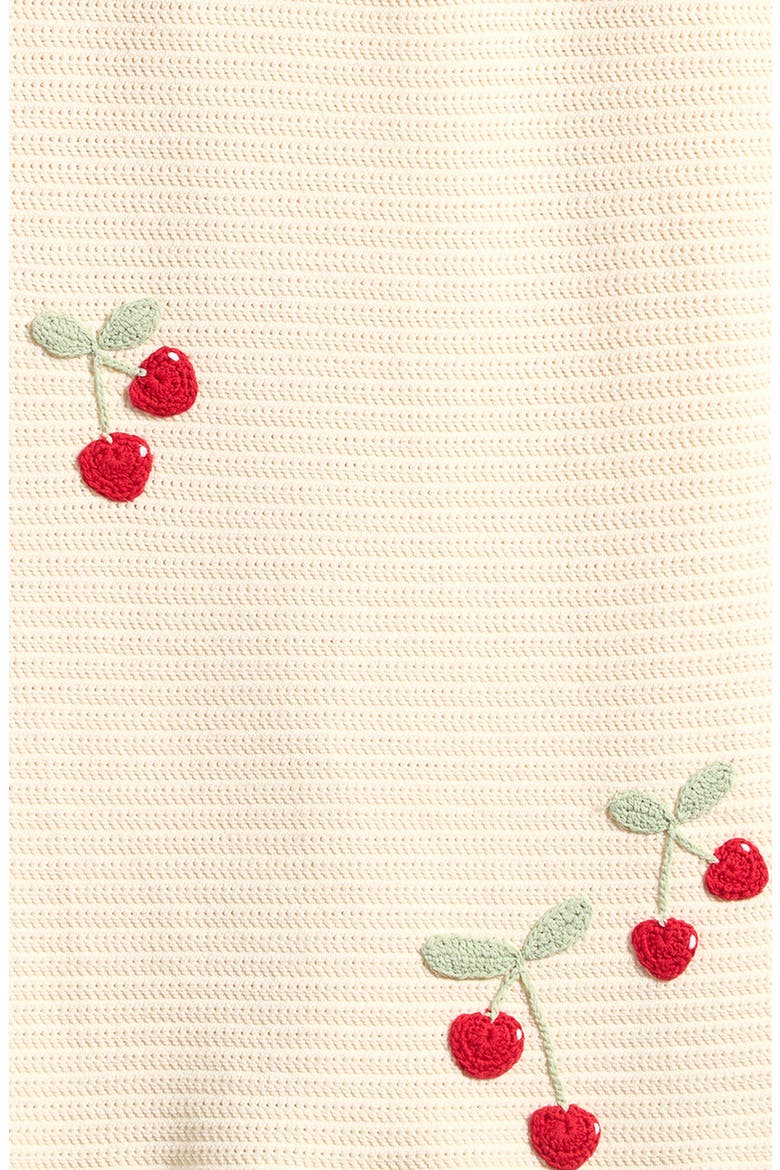 Kids' Ottie Cherry Print Crochet Dress, Alternate, color, CHERRY SAIL