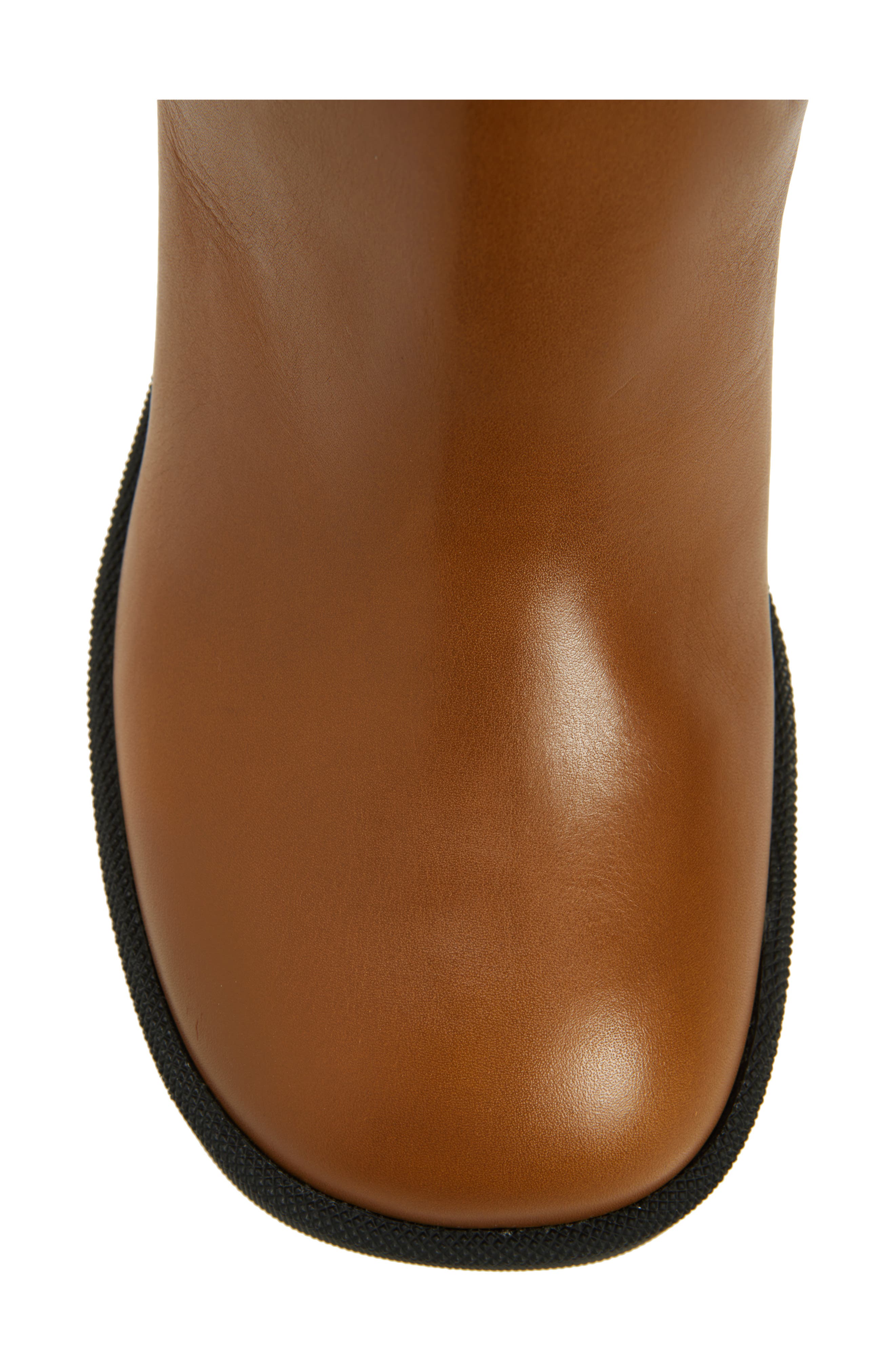 Burberry Stride Block Heel Chelsea Boot, Alternate, color, Hazel