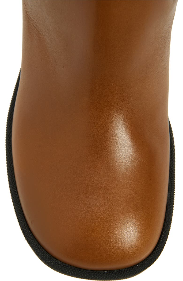 Burberry Stride Block Heel Chelsea Boot, Alternate, color, Hazel