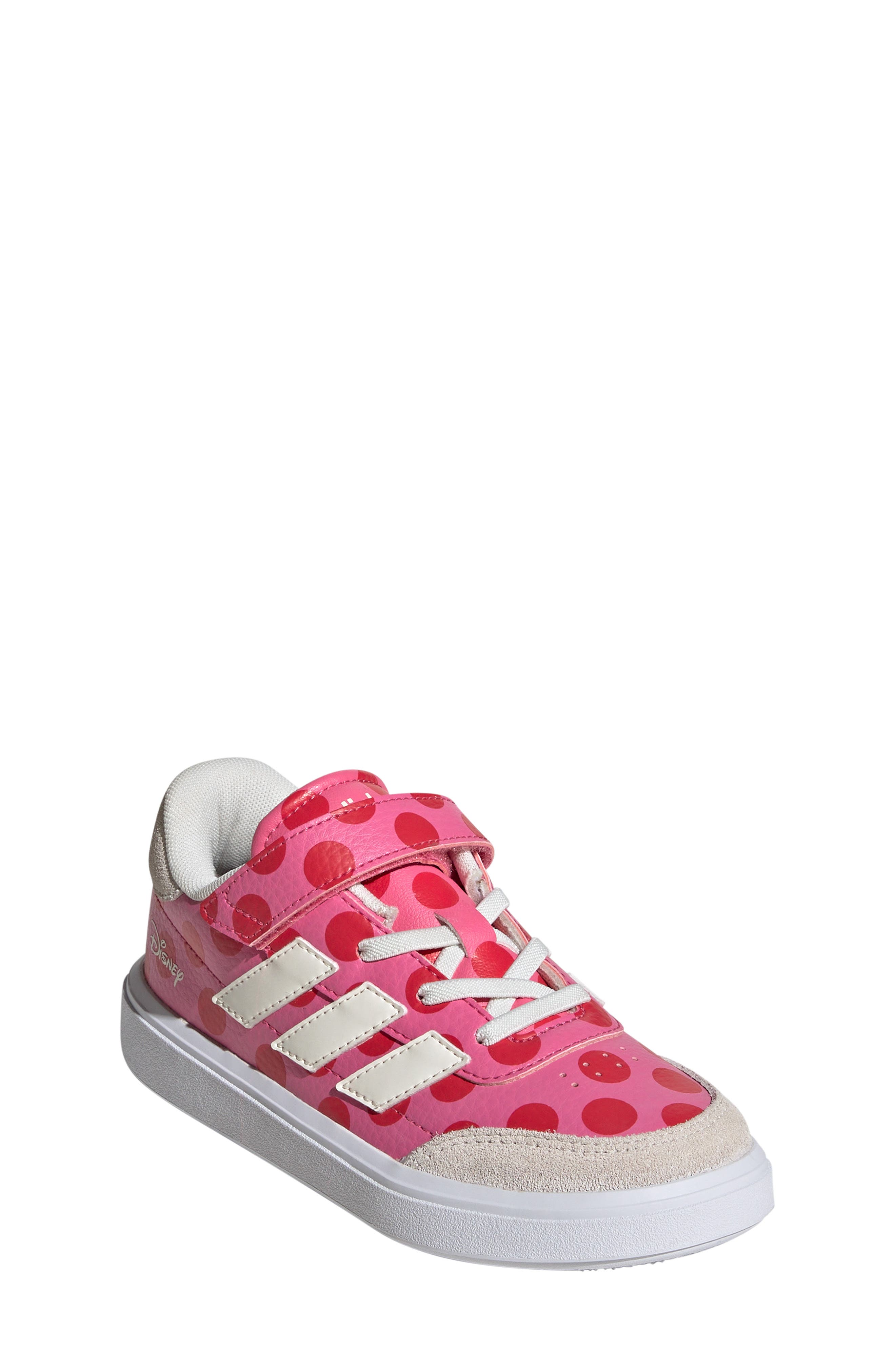 adidas x Disney<sup>®</sup> Kids' Minnie Mouse Courtblock Sneaker, Main, color, 