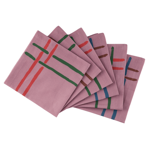 Napkins La Vie en Rose - Set of 6
