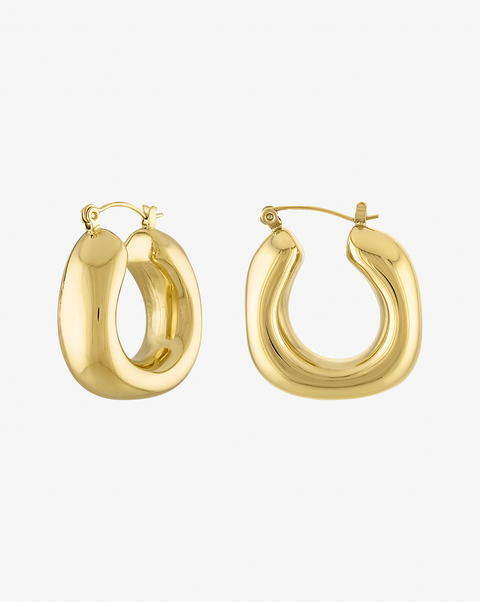 Square Tube Hoop Earrings