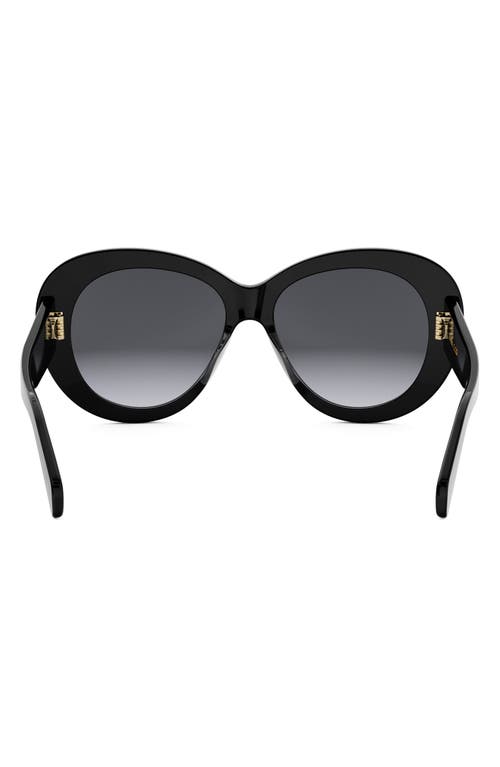 Celine Triomphe Logo Oval Acetate Sunglasses