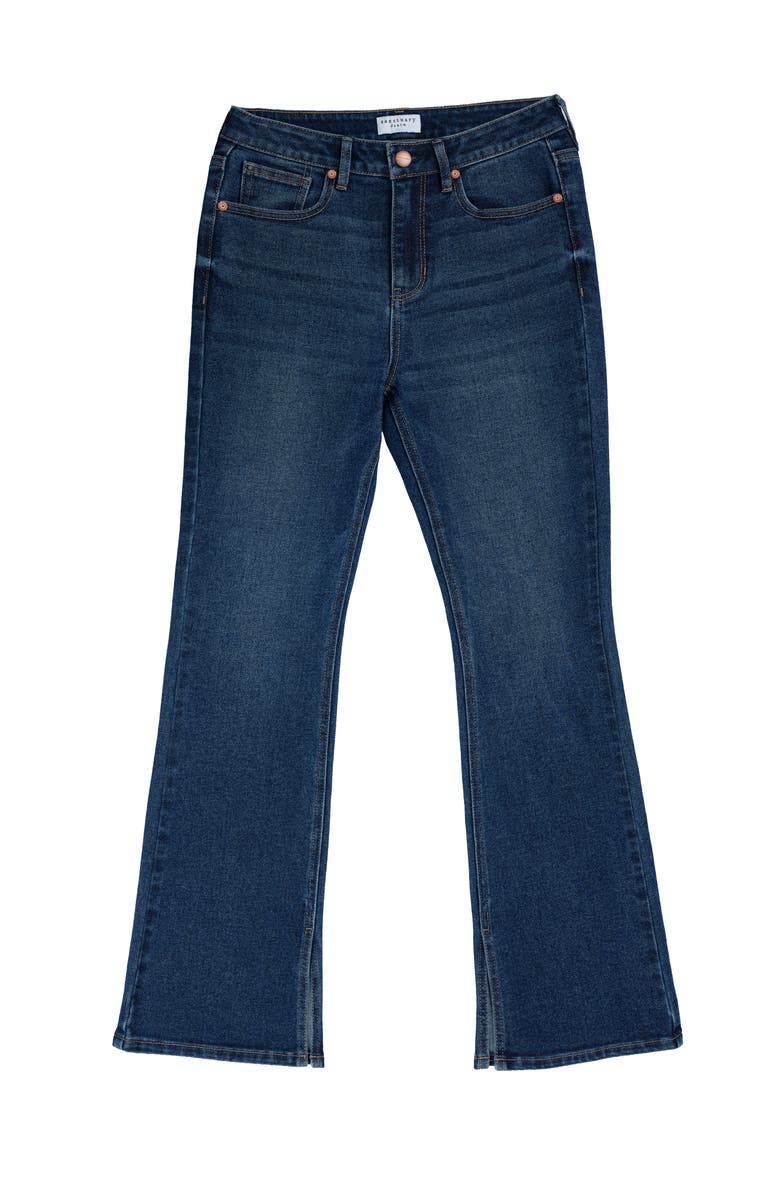 Sanctuary Denim Lyra Side Slit Bootcut Jeans, Alternate, color, Dark Wash