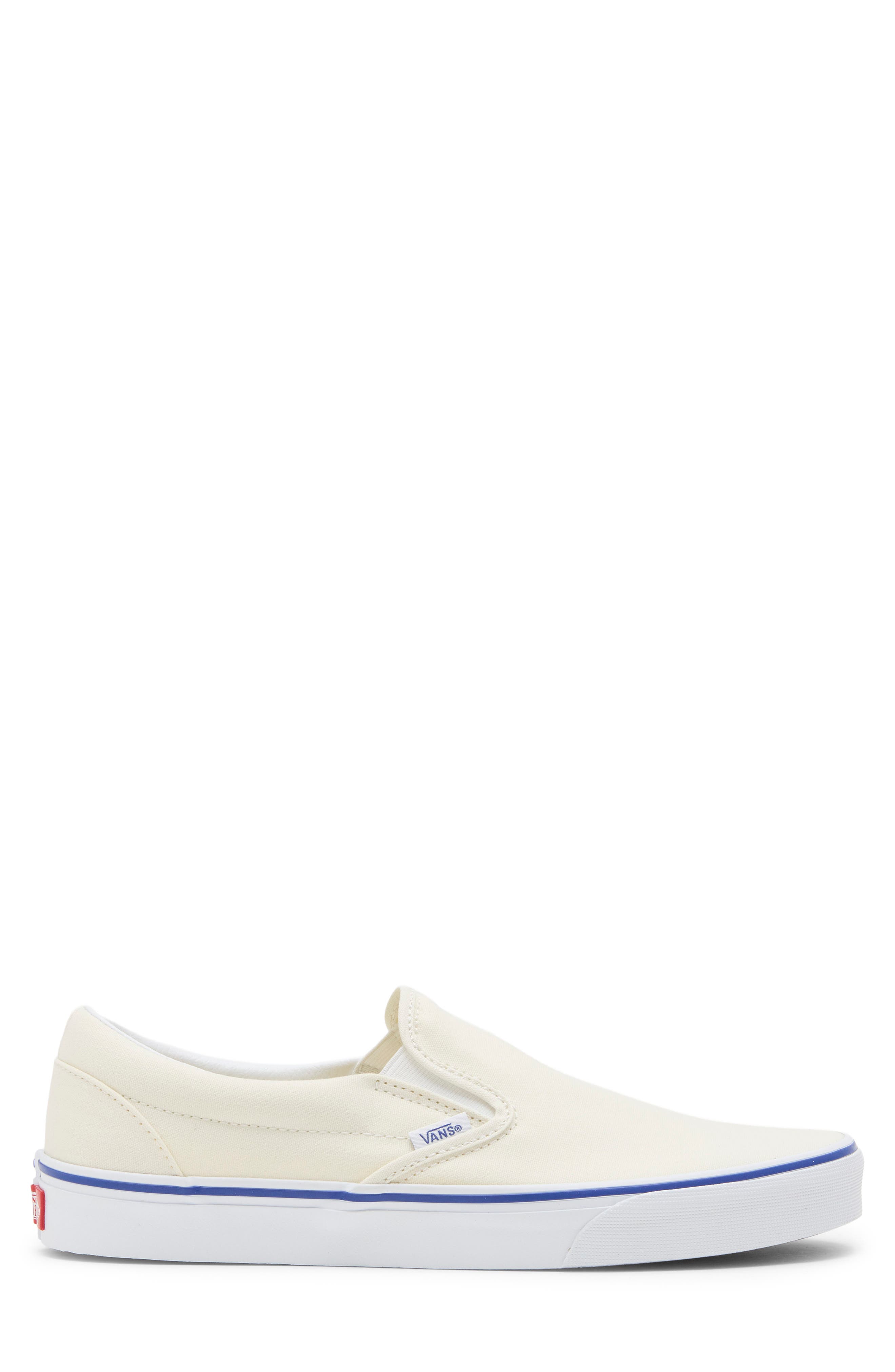 Classic Slip-On Sneaker, Alternate, color, MARSHMALLOW/ BLUE