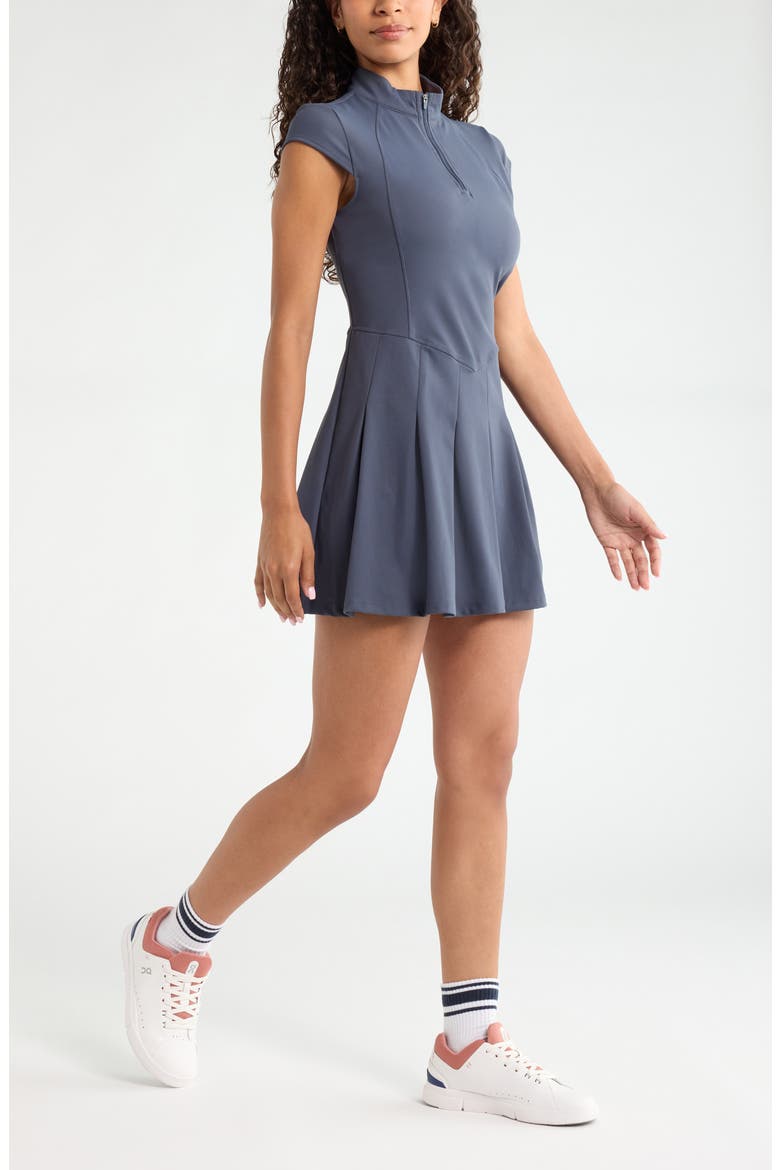 Momentum Half Zip Active Minidress, Alternate, color, NAVY ARMADA