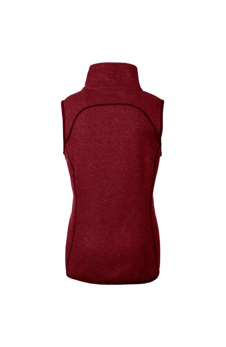 Cutter & Buck Women's Cutter & Buck Heathered Red San Francisco 49ers Mainsail Full-Zip Vest, Alternate, color, 