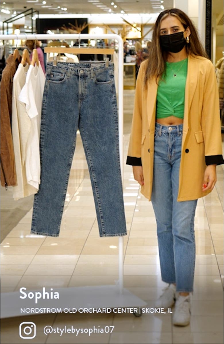Isabelle High Waist Ankle Straight Leg Jeans, sales video thumbnail