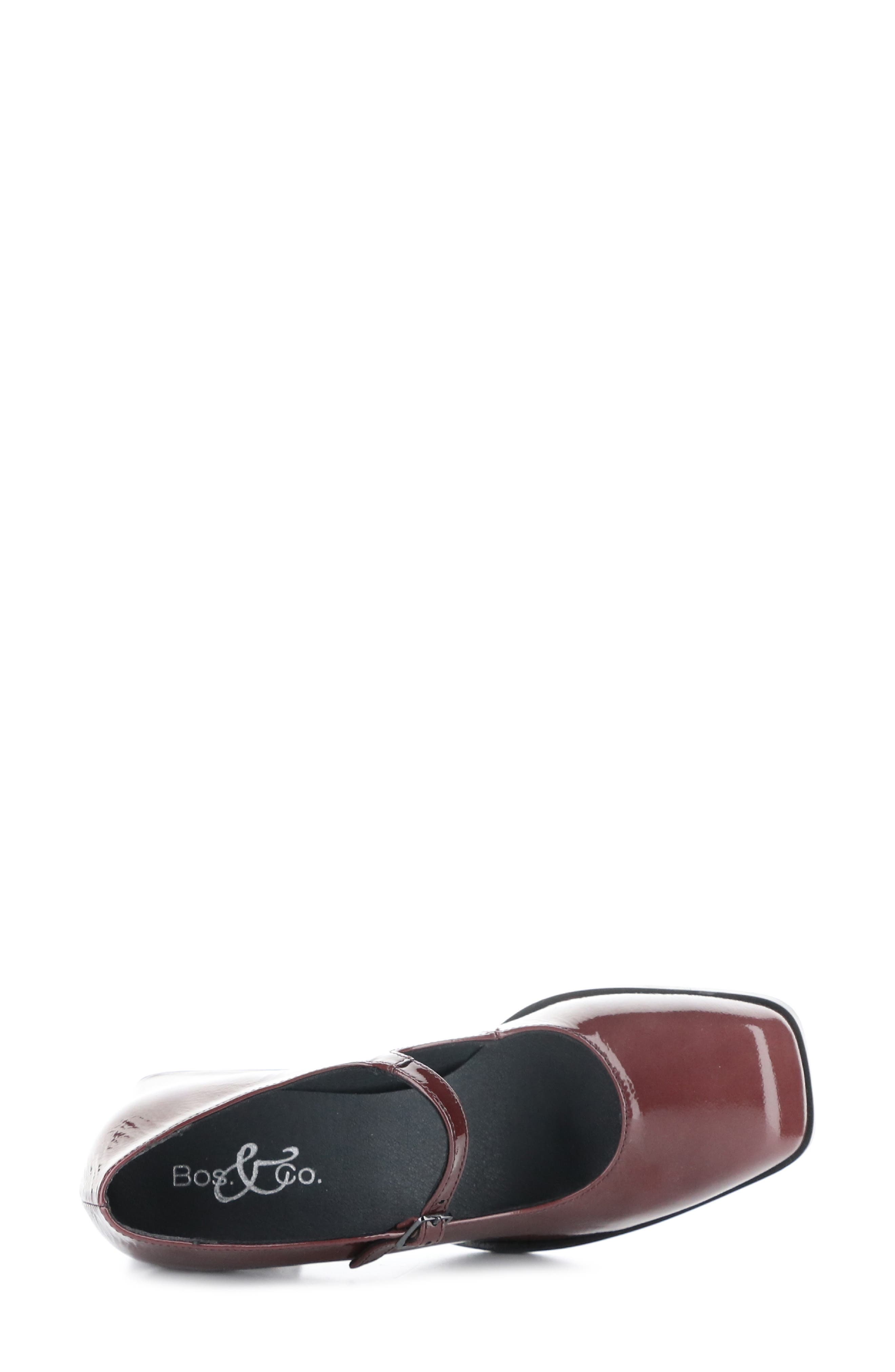 Bos. & Co. Amaya Mary Jane Pump, Alternate, color, Berry Duomo