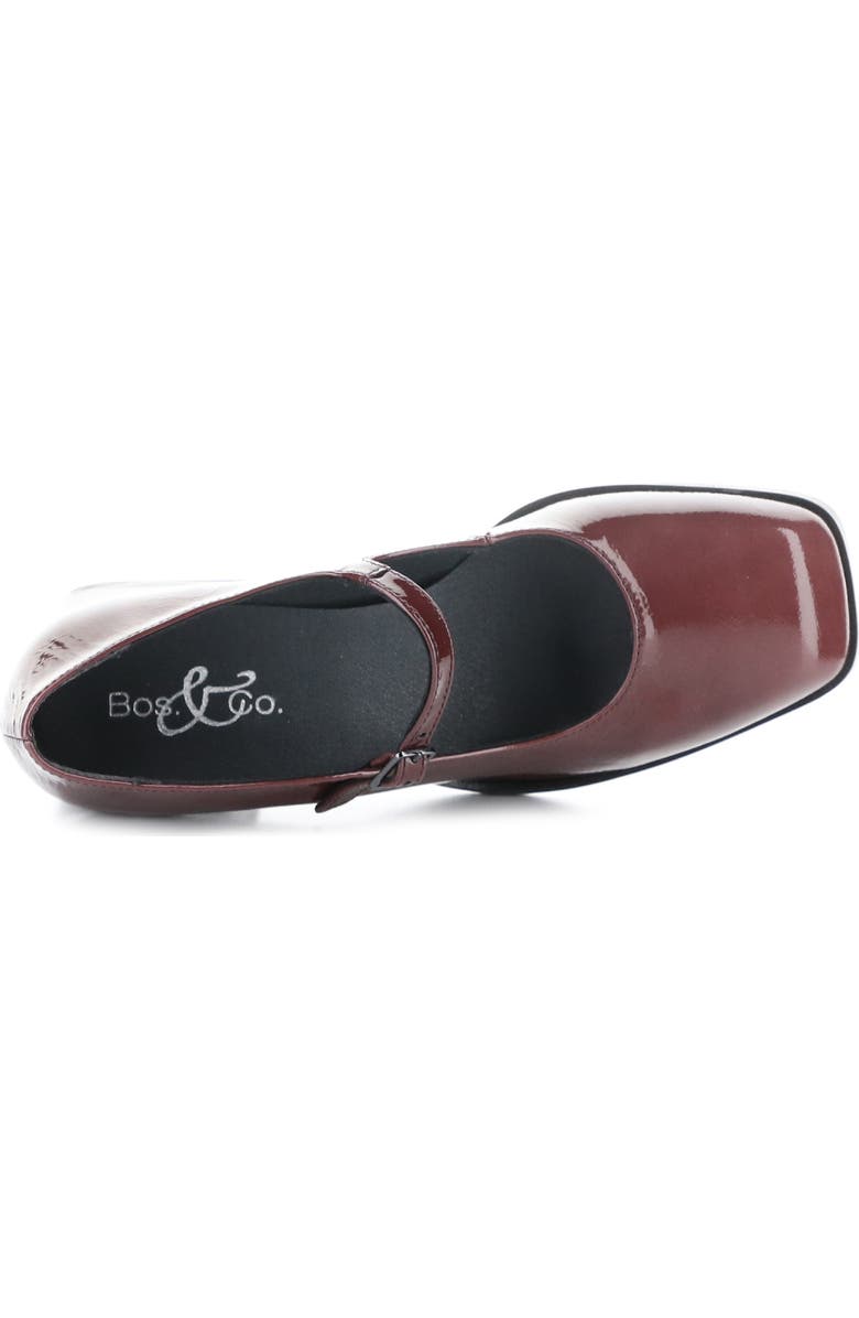 Bos. & Co. Amaya Mary Jane Pump, Alternate, color, Berry Duomo