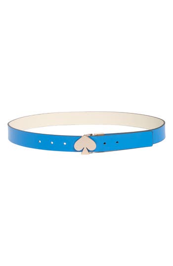 Kate Spade New York Reversible Spade Belt In Riverside Fresh Wh