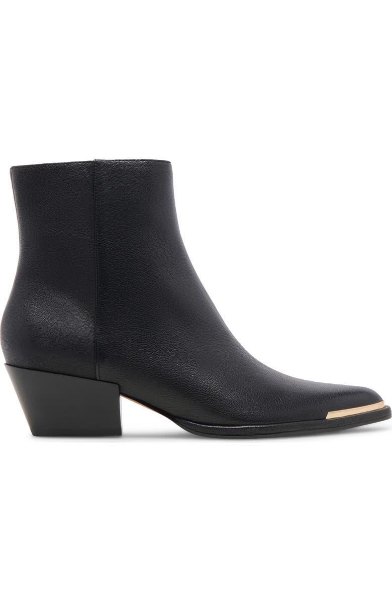 Dolce Vita Nonah Pointed Toe Bootie, Alternate, color, Black Leather