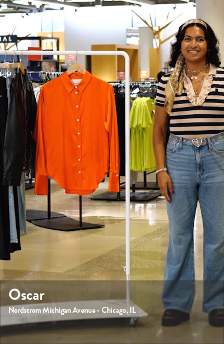 The Standard Women's Stretch Silk Button-Up Shirt, sales video thumbnail