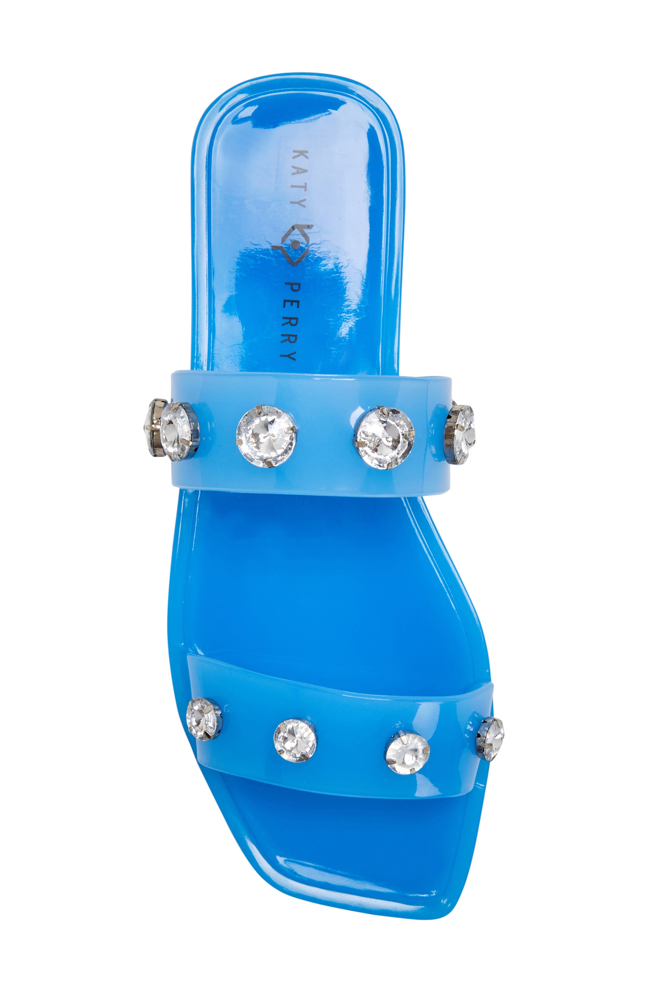 Katy Perry The Geli Embellished Slide Sandal, Alternate, color, Tranquil Blue