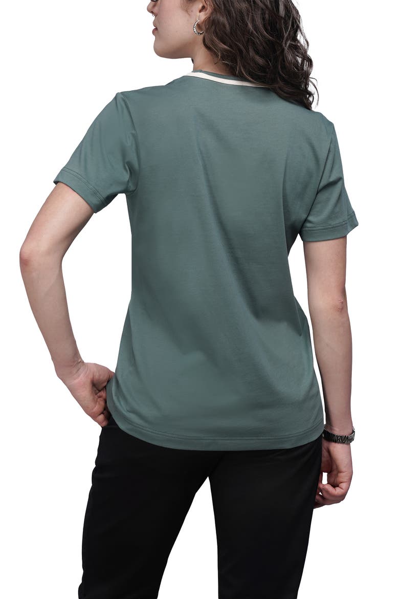 The Everyday Ringer Tee, Alternate, color, DARK TEAL/WHITE