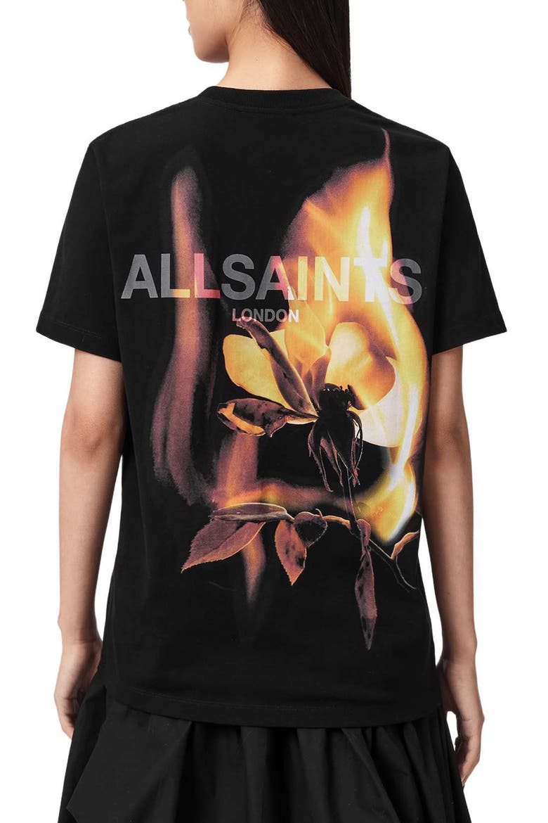 Blaze Cotton Graphic T-Shirt, Alternate, color, BLACK