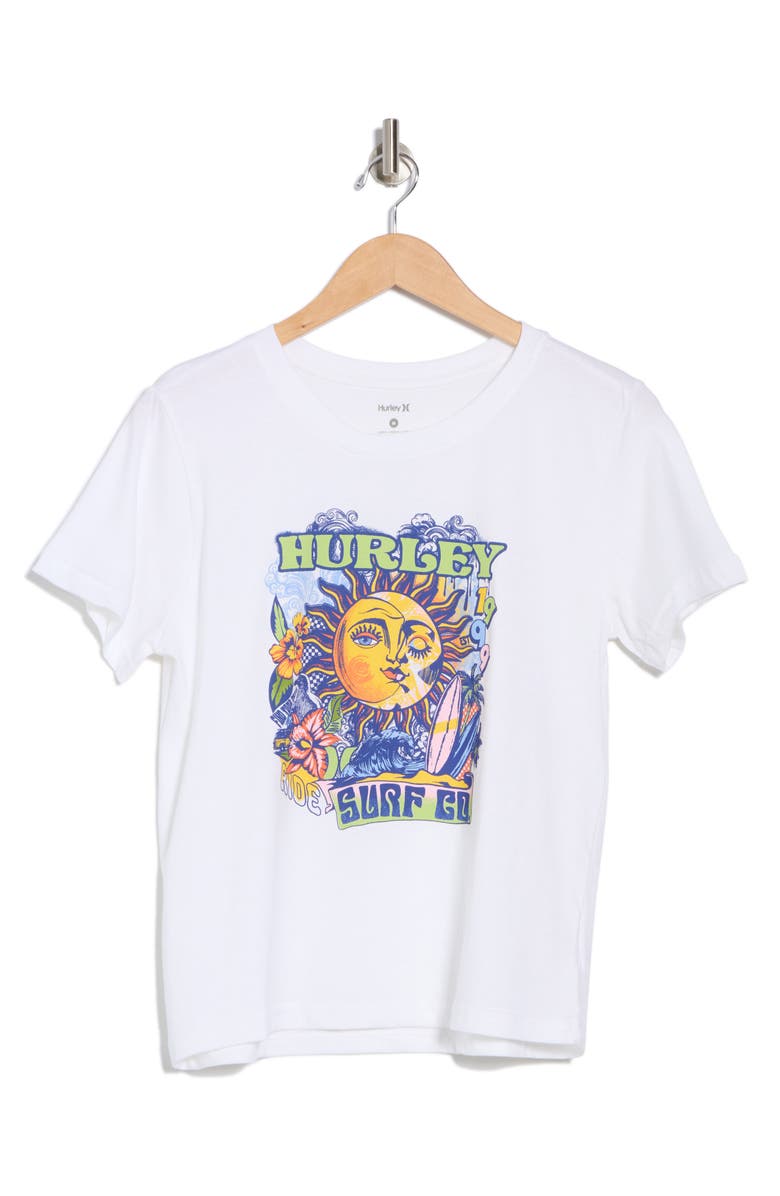 Hurley Along For the Ride Graphic T-Shirt, Alternate, color, White