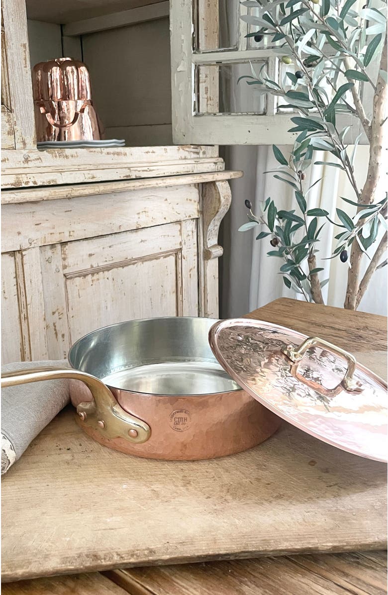 Coppermill Kitchen Vintage Inspired Copper Medium Sauté Pan, Alternate, color, 