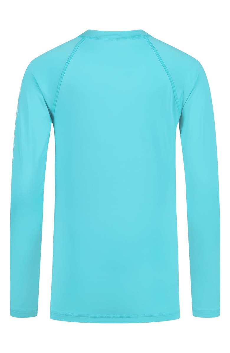 Roxy Kids' Whole Hearted UPF 50+ Rashguard Top, Alternate, color, Blue Radiance