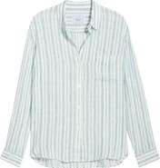 Rails Charli Stripe Linen Blend Shirt