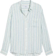 Rails Charli Stripe Linen Blend Shirt