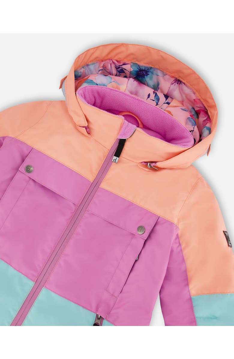 Deux par Deux Two-Piece Teknik Snowsuit with Jacket Watercolor Flower, Alternate, color, 