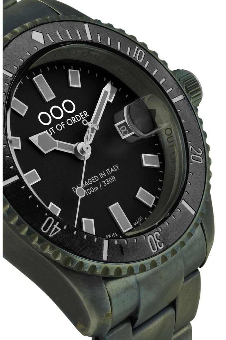 Casanova Bracelet Watch, 44mm, Alternate, color, BLACK