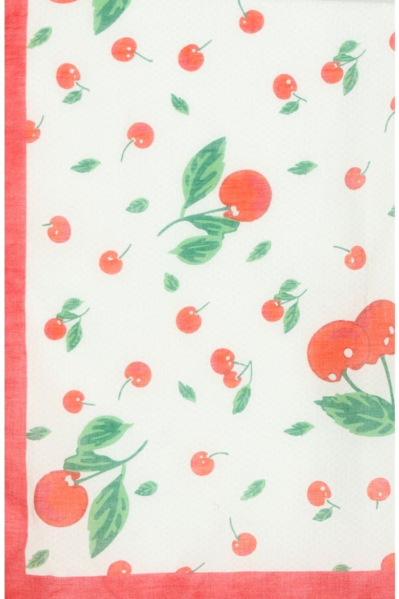 Western Icon Bandana Scarf, Alternate, color, IVORY CHERRY