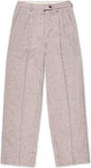 Fortela High-Waisted Pleated Wool Trousers