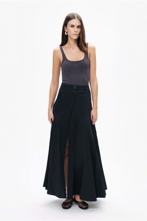 Shop Nocturne Printed Detail Crop Top In Anthracite