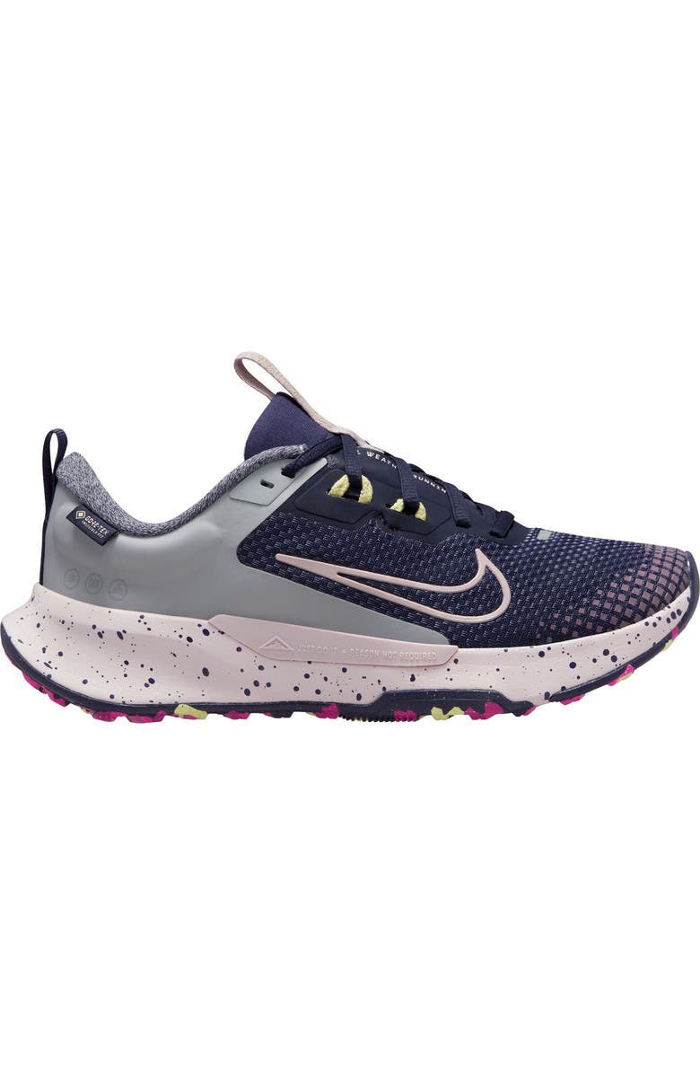 Nike Juniper Trail 2 Gore-Tex<sup>®</sup> Waterproof Trail Running Shoe, Main, color, Purple/ Platinum