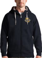ANTIGUA Men's Antigua Charcoal Marquette Golden Eagles Victory Full-Zip Hoodie