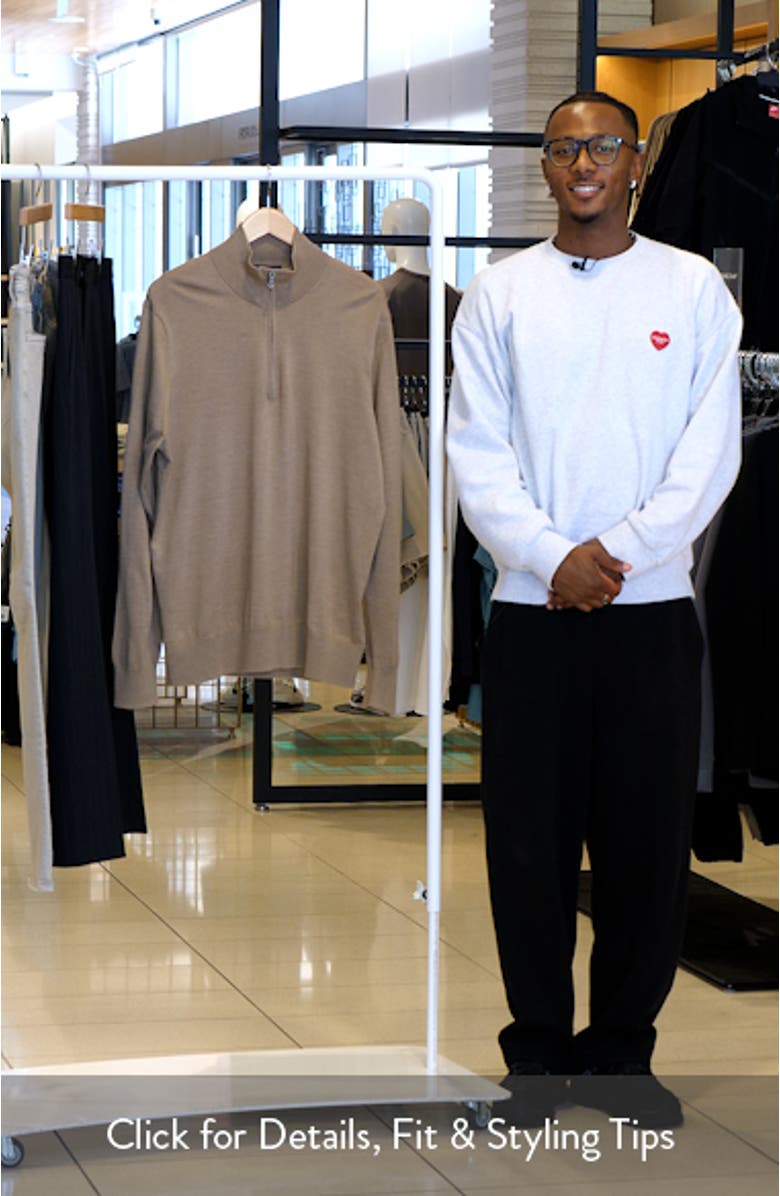 Brooks Brothers Merino Wool Half Zip Sweater | Nordstrom