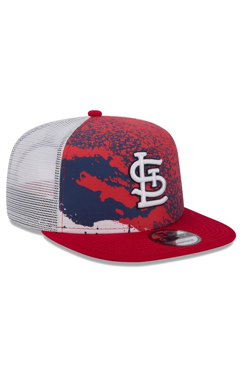 Men's New Era Red St. Louis Cardinals Court Sport 9FIFTY Snapback Hat ...