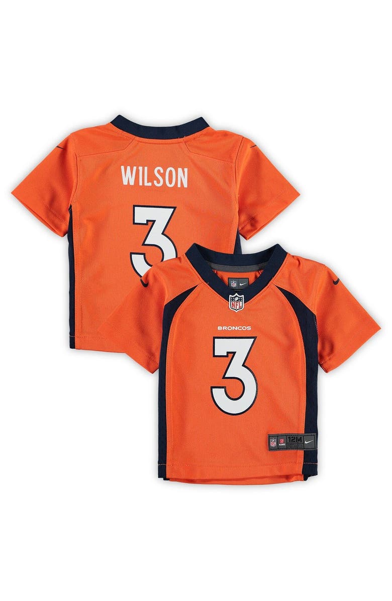 Nike Infant Nike Russell Wilson Orange Denver Broncos Game Jersey, Main, color, 