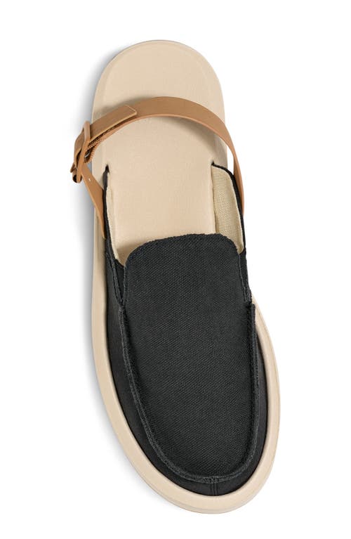 Sanuk Donna Mesa Slingback Mule In Black