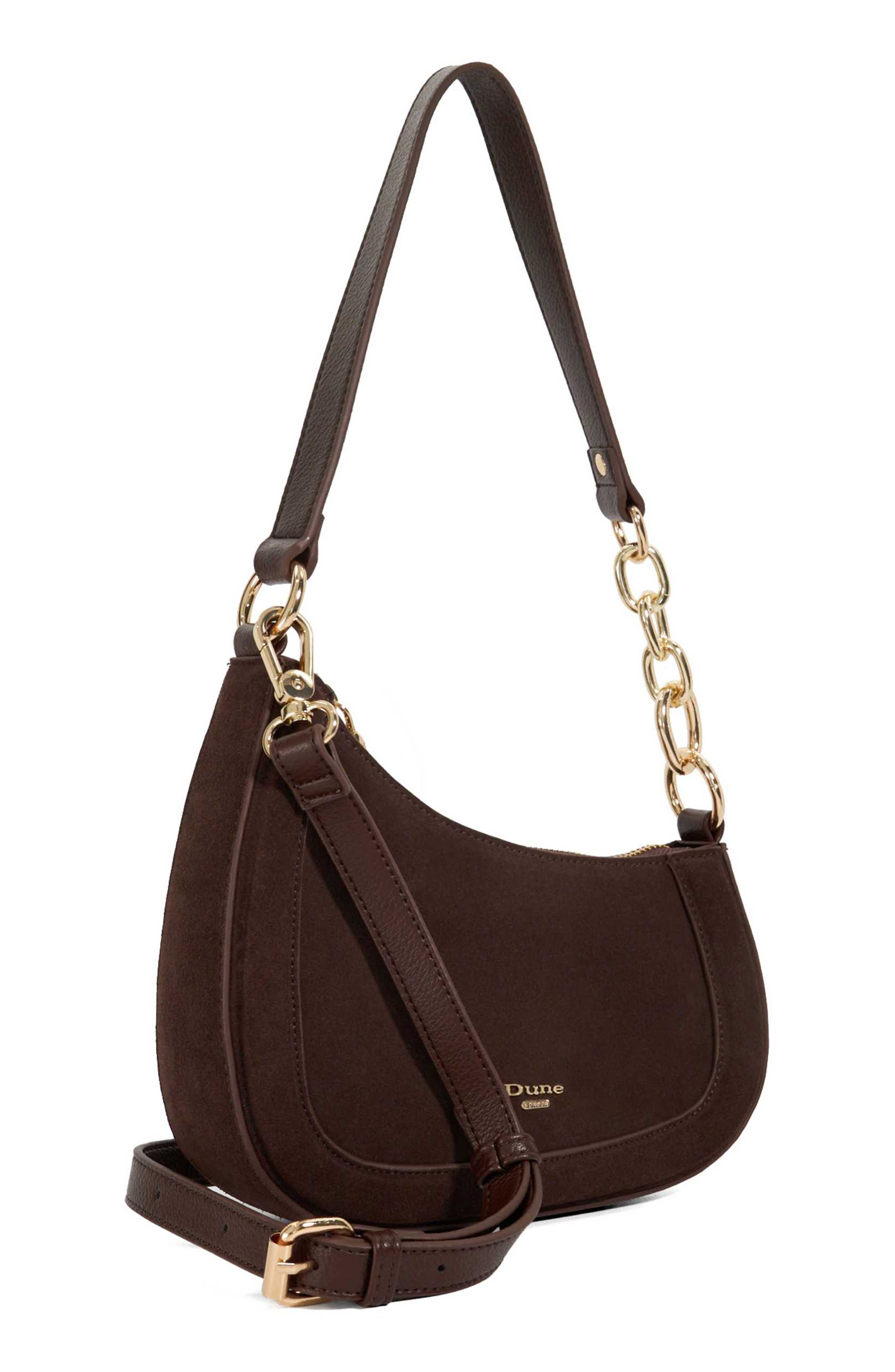 Direction Shoulder Bag, Alternate, color, DARK BROWN