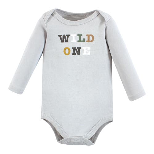Hudson Baby Cotton Long-sleeve Bodysuits 5-pack In Multi