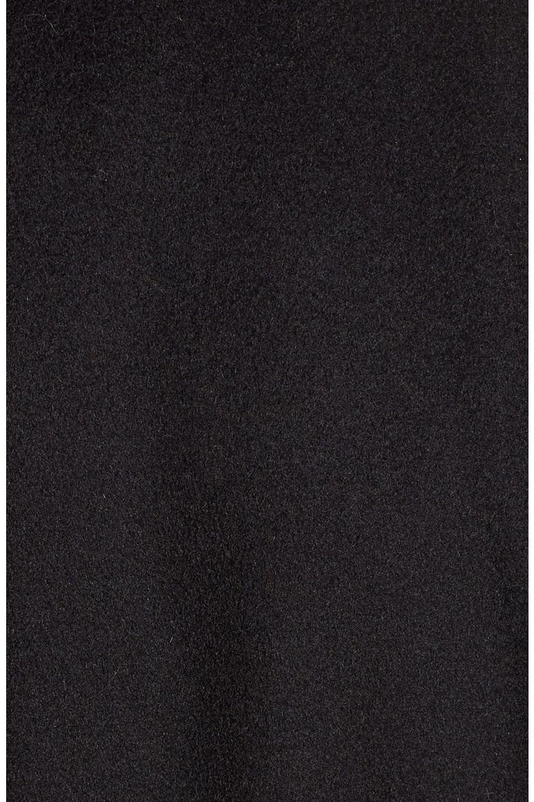 Long Wool Blend Wrap Coat, Alternate, color, BLACK