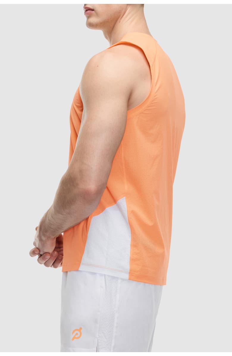 Peloton Grid Jacquard Colorblock Tank, Alternate, color, Mock Orange