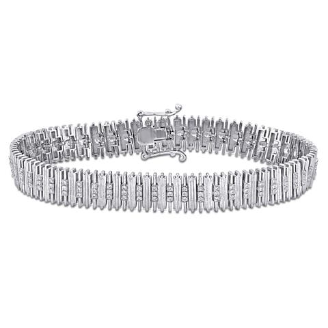 4/5 CTW Diamond Tennis Bracelet 14k White Gold
