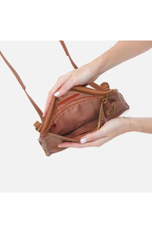 Hobo Medium Austin Leather Crossbody Bag In Warm Honey