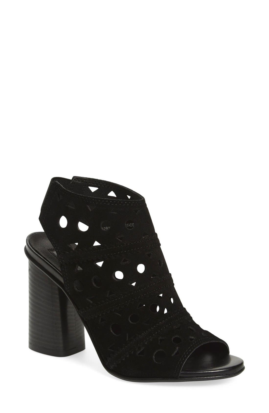 Topshop 'Nuvo' Laser Cut Sandal, Main, color, 