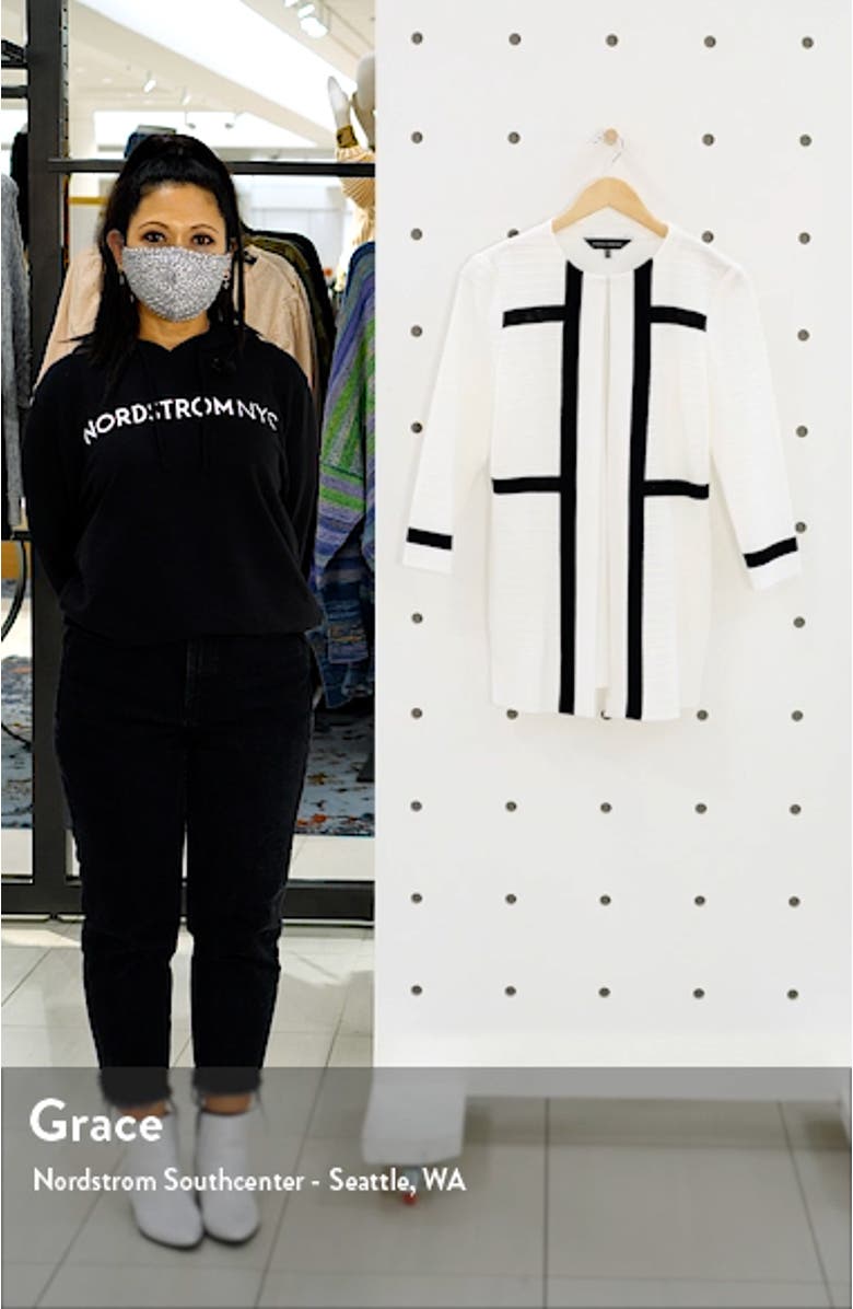 Texture Stripe Knit Jacket, sales video thumbnail