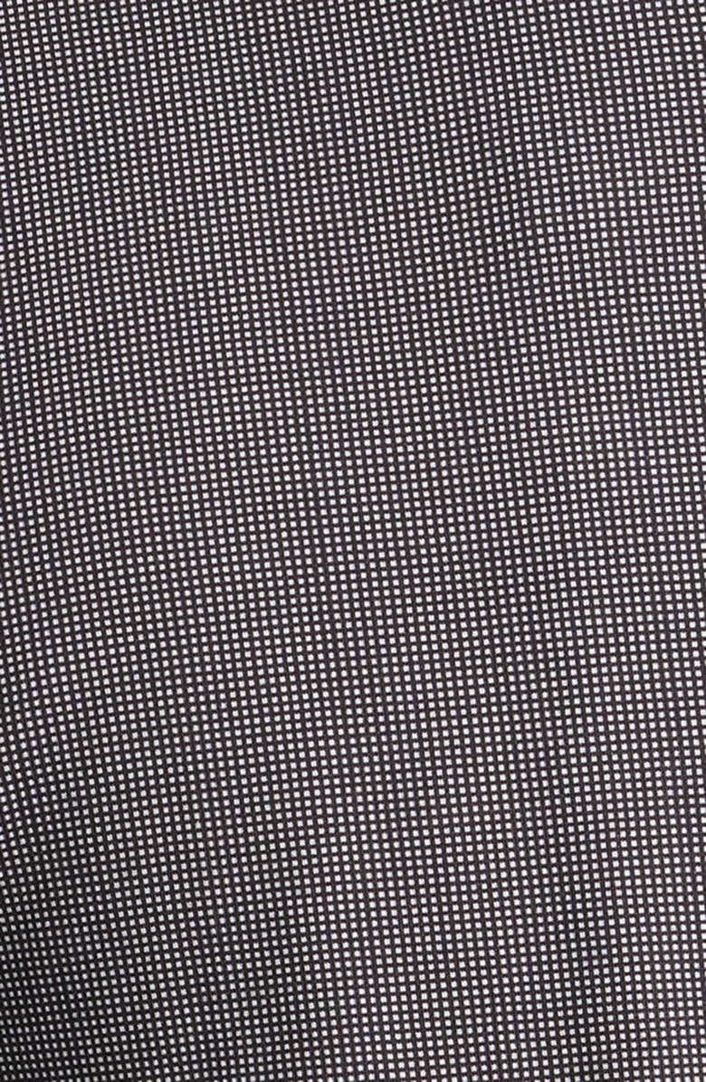 Zanella Bond Micropattern Knit Cotton Blend Dress Shirt, Alternate, color, Brown