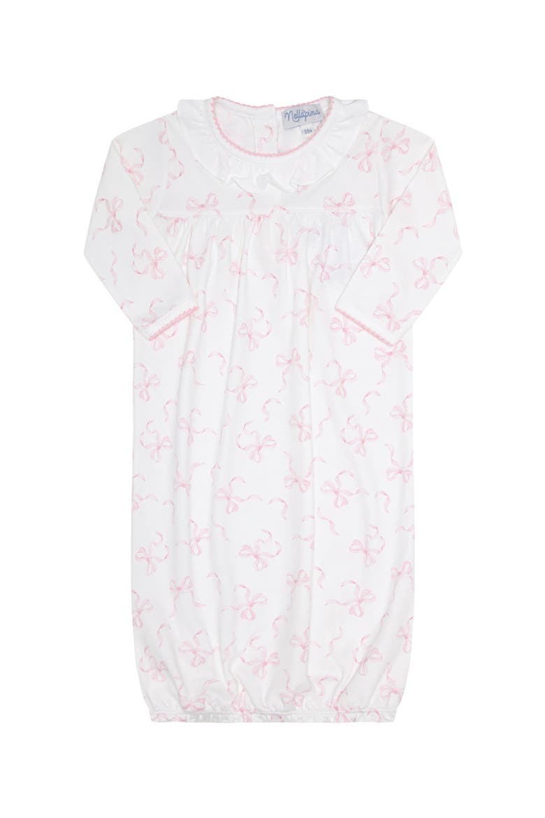 Charming Bows Print Gown - Baby, Main, color, Pink