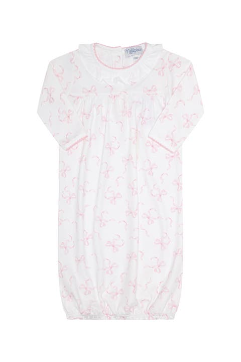 Charming Bows Print Gown - Baby