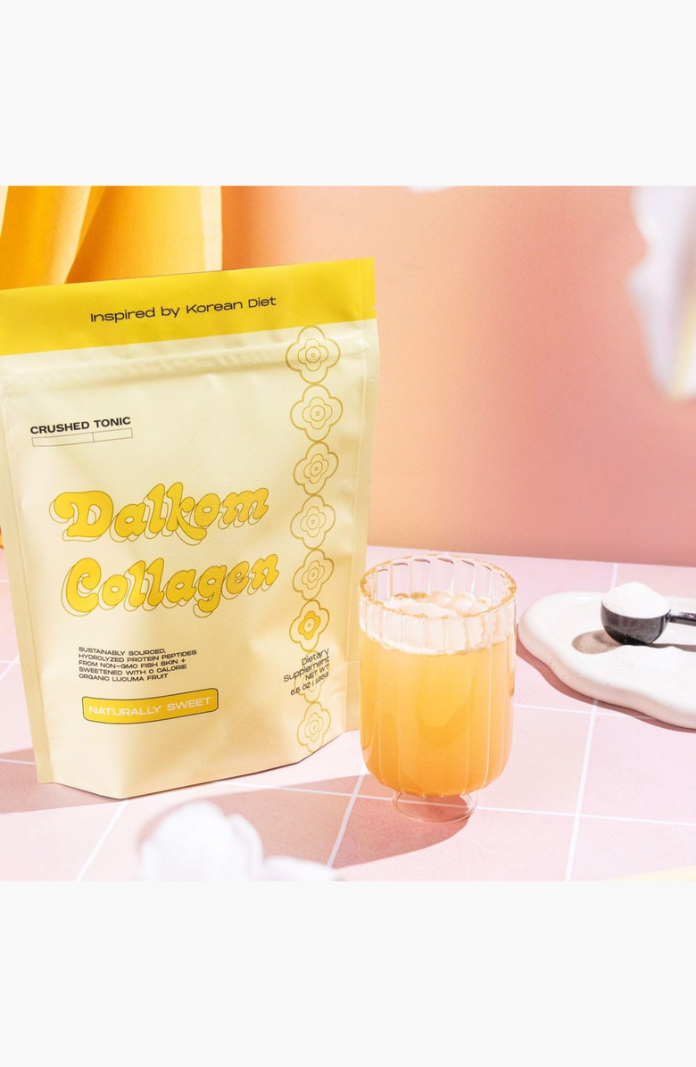 CRUSHED TONIC Organic Lucuma Marine Collagen Supplement, Alternate, color, 1 Pouch (15 Servings)