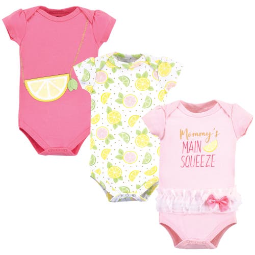 Little Treasure Babies'  Cotton Single-piece Clothing In Pink