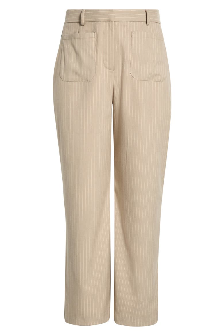 Pinstripe Woven Pants, Alternate, color, TOFFEE